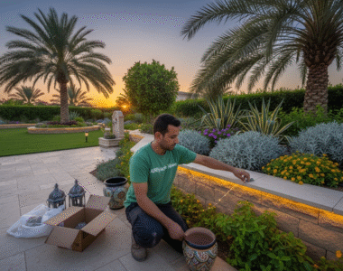 تركيب ديكورات واضاءات الحدائق-تنسيق الحدائق بالرياض